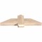 Ekena Millwork Eugene Smooth Timber Gable Bracket, Douglas Fir, 36"W x 10"H x 3 1/2"D x 5 1/2"F, 7/12 Pitch GBW036X10X0406EUG00SDF - alternate 2